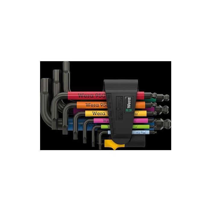 Wera 950/9 Hex-Plus Multicolour Imp 3 Winkelschlü.satz zöll 1