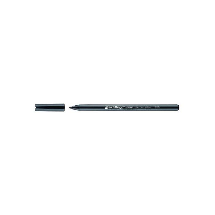 Rotulador Fibra Edding 1300 Negro 10 unidades