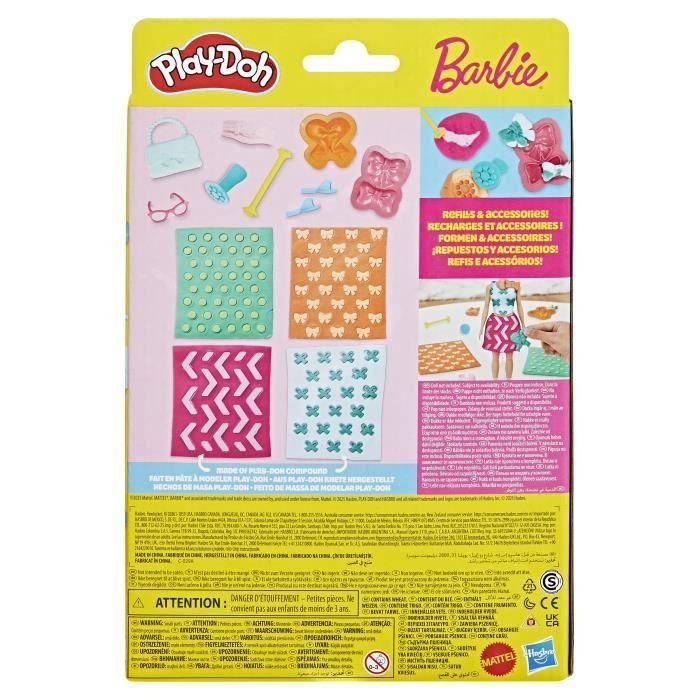 Play-Doh Barbie Cuentas y Lazos HASG13655X0 - Recambios para Set de Plastilina, Accesorios Creativos 5