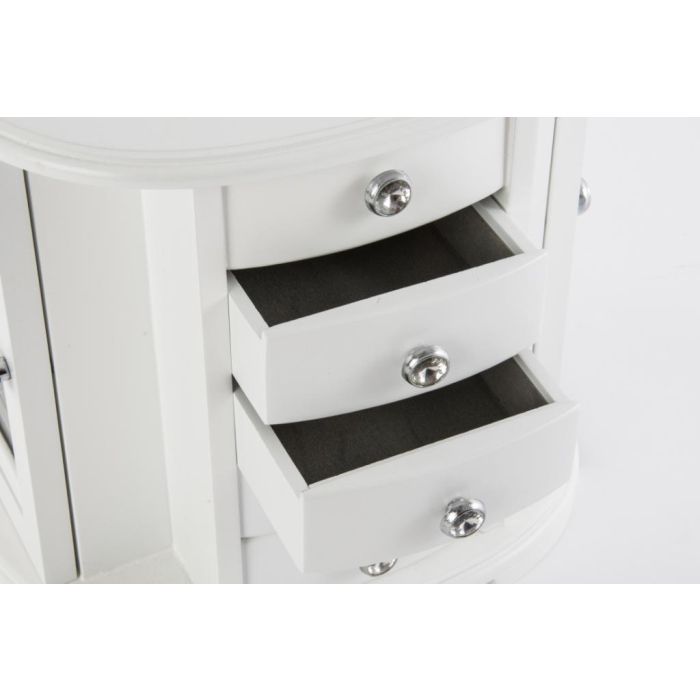 DKD Home Decor Joyero Romantico Blanco 18 x 23 x 26 cm 2 DKD Home Decor Joyero Romantico Blanco 18 x 23 x 26 cm 2