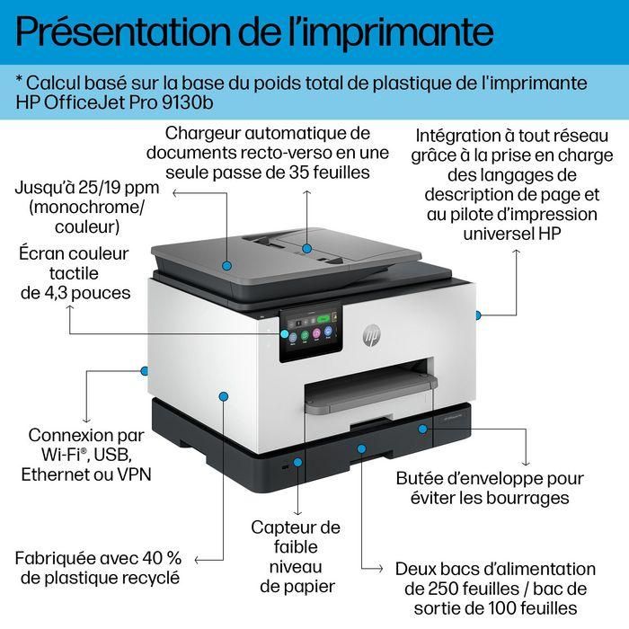 HP OfficeJet Pro 9130b All-in-One Printer Inyección de tinta térmica A4 4800 x 1200 DPI 25 ppm Wifi 18 HP OfficeJet Pro 9130b All-in-One Printer Inyección de tinta térmica A4 4800 x 1200 DPI 25 ppm Wifi 18