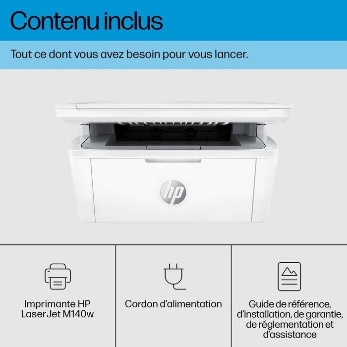 HP Impresora Láser Multifunción M140w, WiFi, Blanco y Negro, Compacta y Eficiente, Compatible con HP Smart App 11 HP Impresora Láser Multifunción M140w, WiFi, Blanco y Negro, Compacta y Eficiente, Compatible con HP Smart App 11