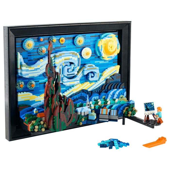 Lego Ideas 21333 Vincent Van Gogh - Lienzo de la Noche Estrellada Lámina Artística 3D - 2316 Piezas 1