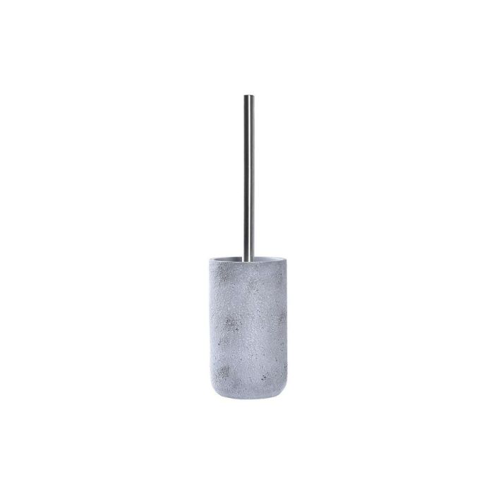 Escobillero Scandi DKD Home Decor Gris Plateado 10 x 40 x 10 cm