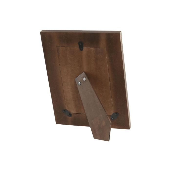 Marco Foto Scandi DKD Home Decor Blanco Marron 2 x 24 x 19 cm Set de 3 3