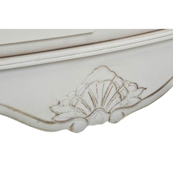 DKD Home Decor Librería Tradicional Versalles3 de Madera Abeto Blanca con 4 estantes y 1 cajón 85x35x180 cm 3