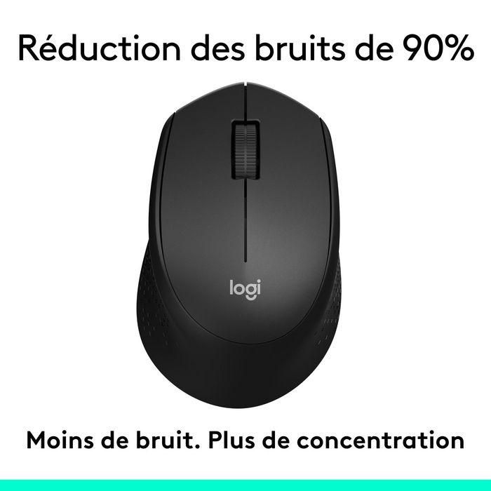 Logitech M330 Silent Plus Ratón Óptico Inalámbrico Silencioso, 1000 dpi, USB 2.4GHz, Ergonómico, 24 Meses Batería, Negro 15