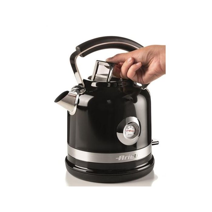 Ariete Hervidor Eléctrico 2854/02 Moderna, 1.7 Litros, Acero Inoxidable, Negro con Termómetro Visible 5 Ariete Hervidor Eléctrico 2854/02 Moderna, 1.7 Litros, Acero Inoxidable, Negro con Termómetro Visible 5