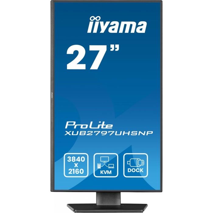 iiyama XUB2797UHSNP-B1 Monitor 27" 4K UHD IPS 60Hz 4ms HDMI DP USB-C KVM Pivot Altavoces Negro 7 iiyama XUB2797UHSNP-B1 Monitor 27" 4K UHD IPS 60Hz 4ms HDMI DP USB-C KVM Pivot Altavoces Negro 7