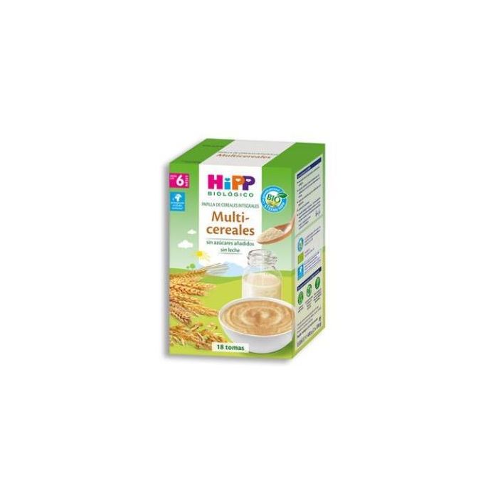 HIPP Papilla Multicereales Integrales Bio, 6 meses, sin azúcar añadido, 400g