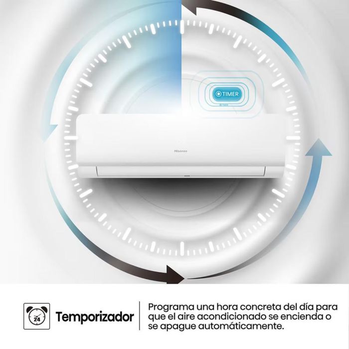 Hisense Aire Acondicionado Split 1x1 Inverter con Wifi, Smart Mode, I Feel, 2236 Frig/h, 40 dB 6 Hisense Aire Acondicionado Split 1x1 Inverter con Wifi, Smart Mode, I Feel, 2236 Frig/h, 40 dB 6