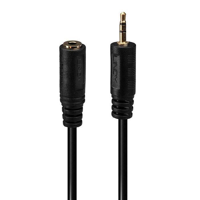 Lindy Adaptador de Audio Analógico 2.5mm Macho a 3.5mm Hembra para Auriculares Altavoces Teléfonos TRS Estéreo/Mono Compacto Flexible