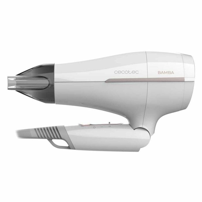 Cecotec IoniCare Power&Go Heaven Secador de Pelo Plegable 2000W con Tecnología Hair Repair, Difusor y Boquilla - Blanco 1
