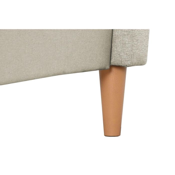 DKD Home Decor Cama Urban de Poliéster y Madera Beige 219x104x170 cm para Colchón 150x200 - Desmontable 5