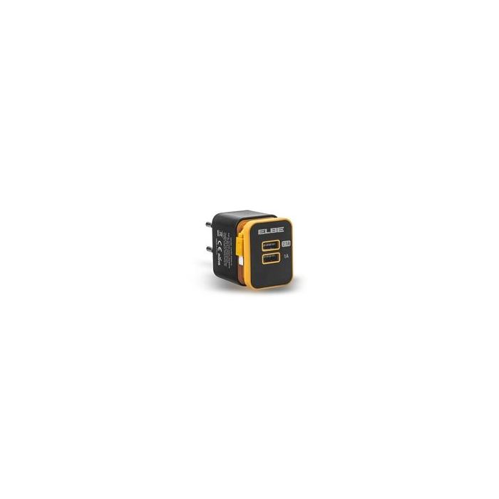 Elbe CARG-2000-N Cargador USB de Pared 2xUSB + Micro USB, Carga Rápida 2.1A y 1A, Compatible con Dispositivos Android Elbe CARG-2000-N Cargador USB de Pared 2xUSB + Micro USB, Carga Rápida 2.1A y 1A, Compatible con Dispositivos Android