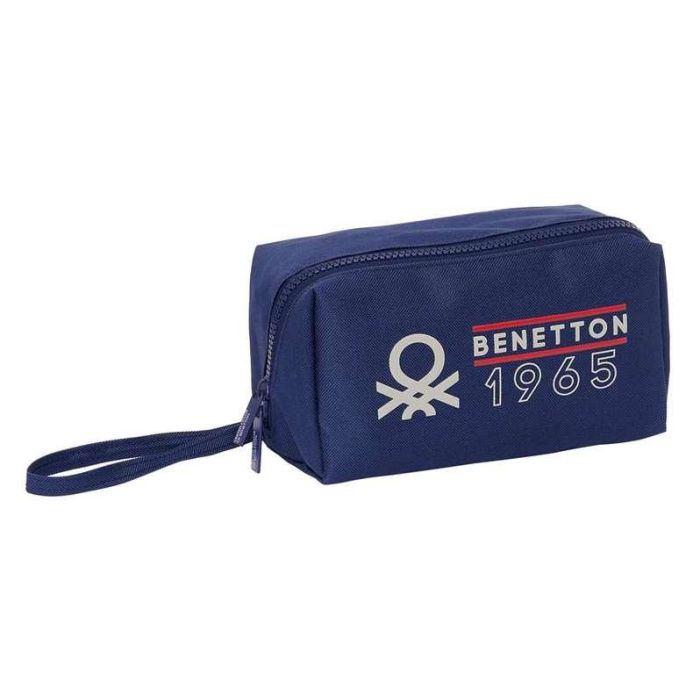 Estuche Escolar Benetton Varsity Gris Azul marino 22 x 10 x 10 cm Estuche Escolar Benetton Varsity Gris Azul marino 22 x 10 x 10 cm