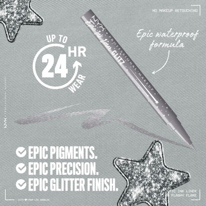 Set de Maquillaje NYX EPIC INK LINER GLITZ 8 Set de Maquillaje NYX EPIC INK LINER GLITZ 8