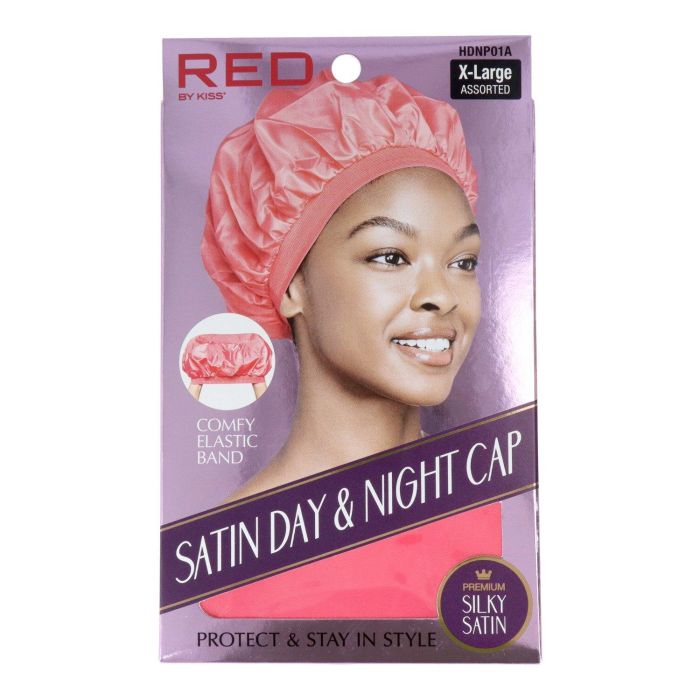 Red Kiss Gorro de Peluca Satin Day & Night Cap Assorted