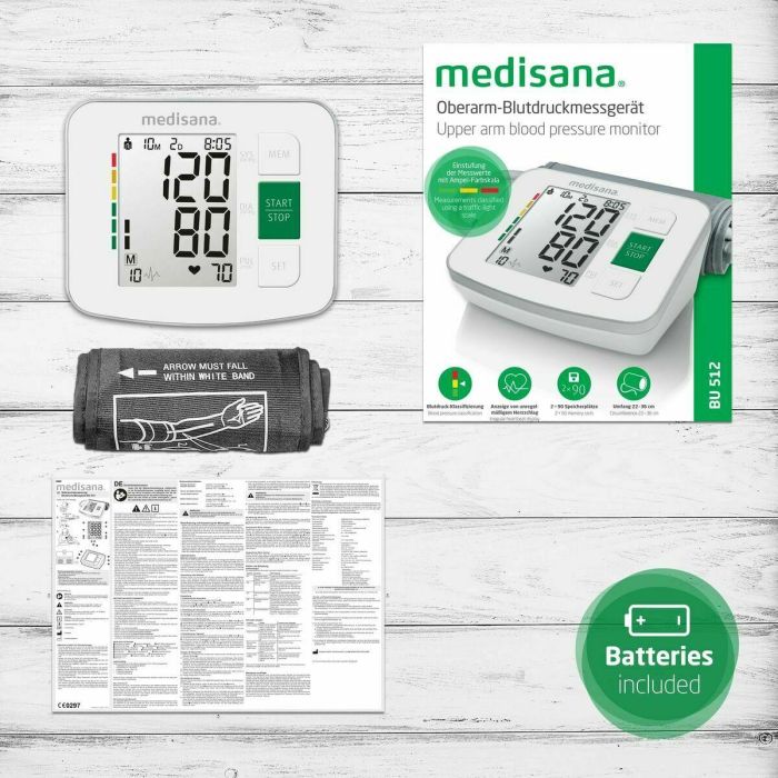 Medisana BU 512 Tensiómetro Blanco 1 Medisana BU 512 Tensiómetro Blanco 1