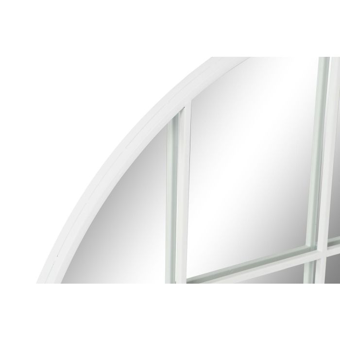 Espejo de pared DKD Home Decor 80 x 2,5 x 80 cm Cristal Blanco Hierro Ventana 1