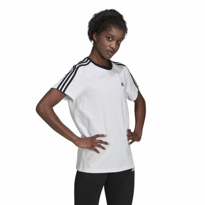 Camiseta de Manga Corta Hombre Adidas Blanco 3