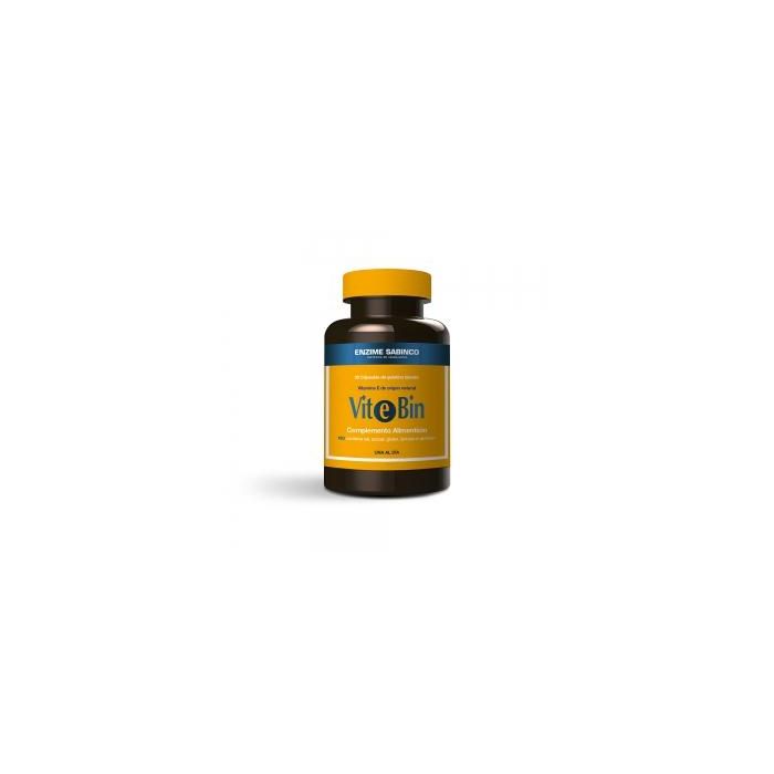Vitebin Vitamina E natural 400 UI, 30 cápsulas. Antioxidante, protege las células y combate el envejecimiento.