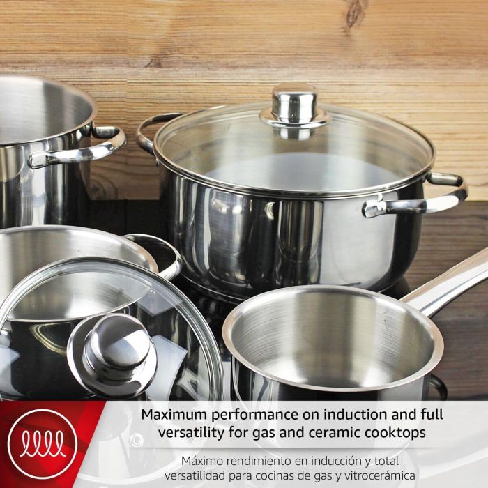 Batería de Cocina Magefesa DUX7PCS Plateado 7 Piezas 4
