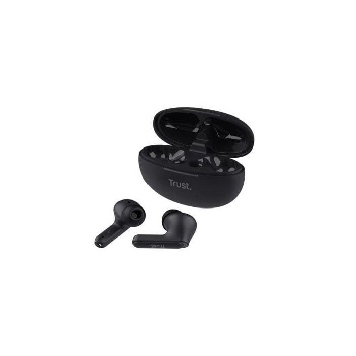 Auriculares Bluetooth Trust Yavi ENC con estuche de carga/ Negros 2 Auriculares Bluetooth Trust Yavi ENC con estuche de carga/ Negros 2