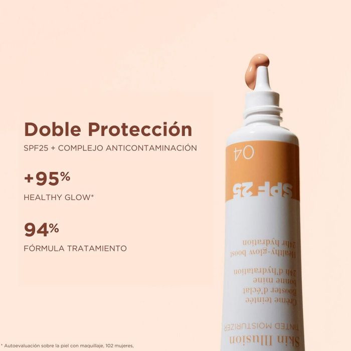 Clarins Skin Illusion Tinted Moisturizer tratamiento antiedad con color efecto glow SPF25 #03 40 ml 2
