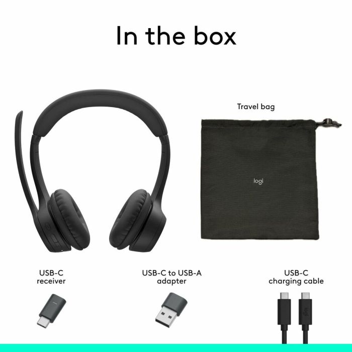 Auriculares Inalámbricos Logitech Negro 2