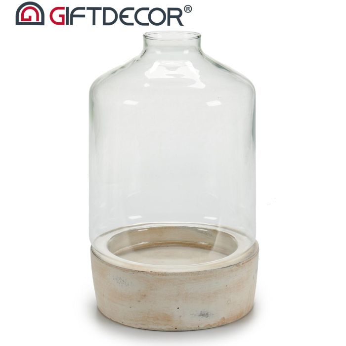 Invernadero Cristal Base Piedra Gr Giftdecor 18X29CM (4 Unidades) 1 Invernadero Cristal Base Piedra Gr Giftdecor 18X29CM (4 Unidades) 1