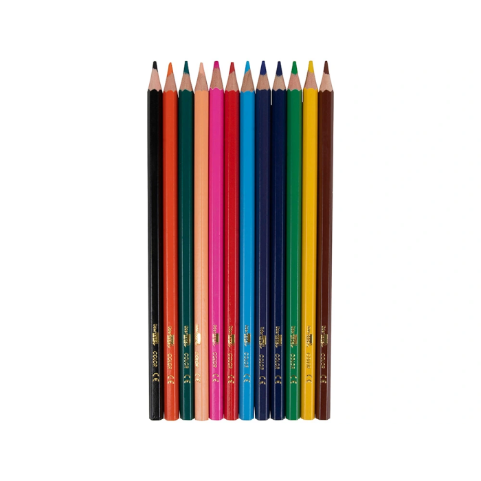 Liderpapel Lápices de Colores Caja de 12 Unidades Colores Surtidos, Mina Extrarresistente, Escritura Suave 4 Liderpapel Lápices de Colores Caja de 12 Unidades Colores Surtidos, Mina Extrarresistente, Escritura Suave 4