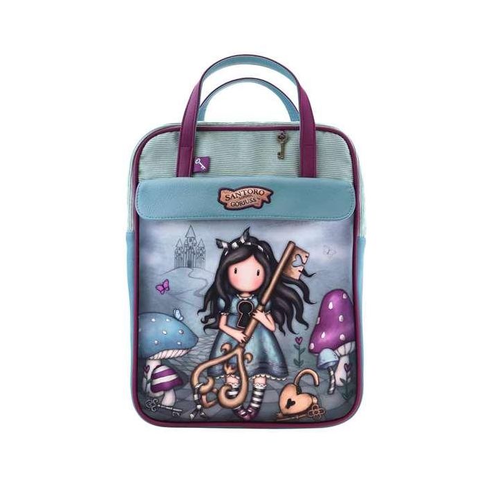 Mochila Gorjuss Curiosity Gris Verde (27 x 10 x 37 cm) 0 Mochila Gorjuss Curiosity Gris Verde (27 x 10 x 37 cm) 0