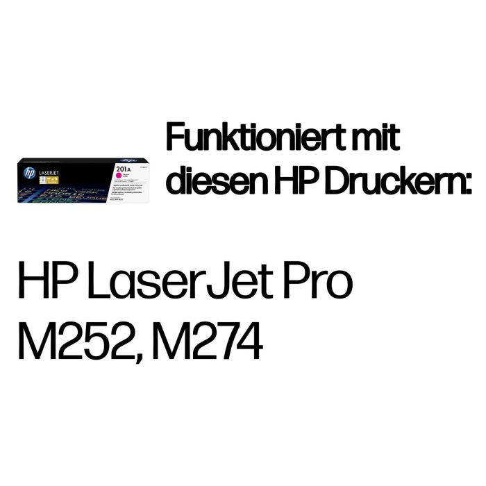 HP Toner Magenta LaserJet Pro M252, M277 MFP Nº 201A 1