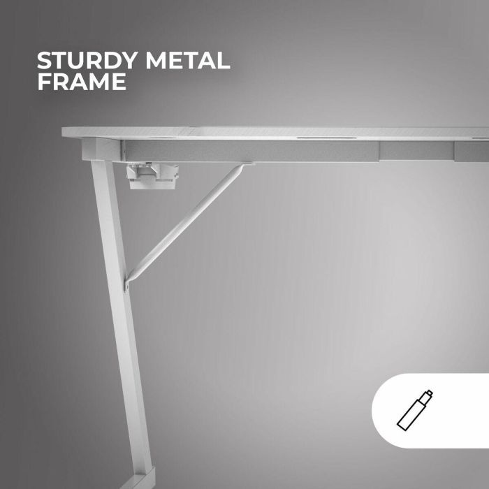 Mesa de Escritorio Gaming Mars Gaming ERGO Blanco 140 x 60 cm 3 Mesa de Escritorio Gaming Mars Gaming ERGO Blanco 140 x 60 cm 3