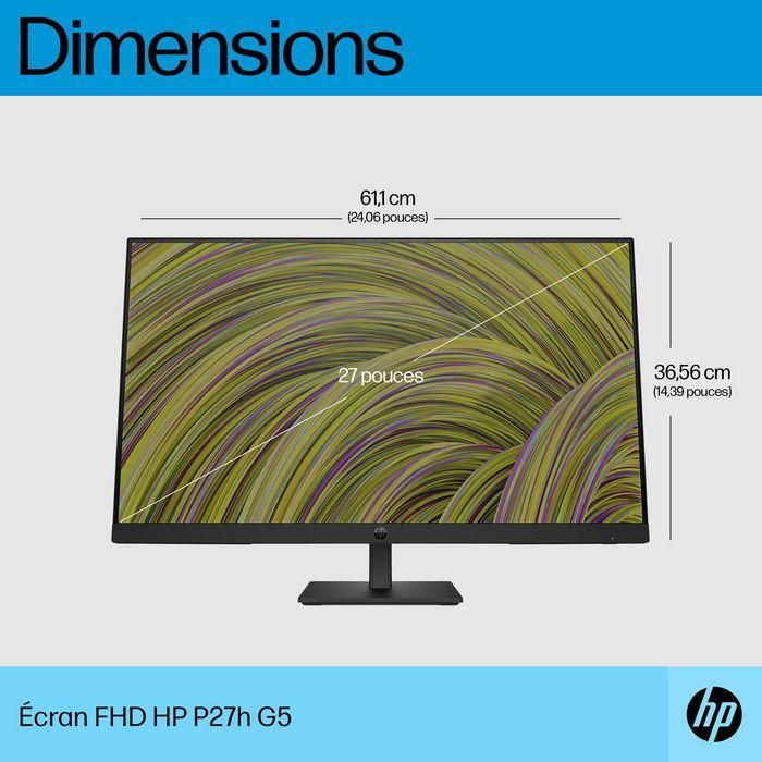 HP P27h G5 Monitor FHD 27 pulgadas (68.6 cm) con Audio Integrado, Pantalla Nítida, para Oficina y Teletrabajo, Maximiza Productividad 10 HP P27h G5 Monitor FHD 27 pulgadas (68.6 cm) con Audio Integrado, Pantalla Nítida, para Oficina y Teletrabajo, Maximiza Productividad 10