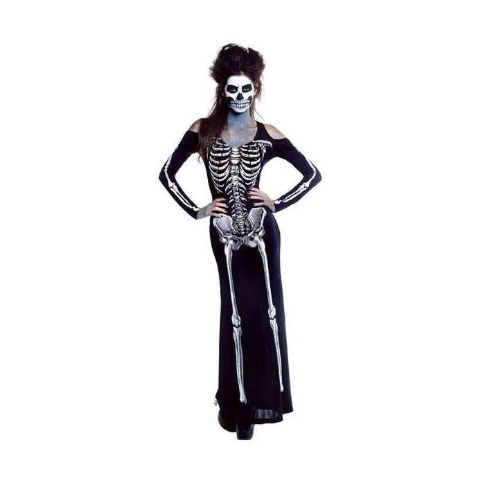 Disfraz adulto vestido skelet sexy talla l Disfraz adulto vestido skelet sexy talla l