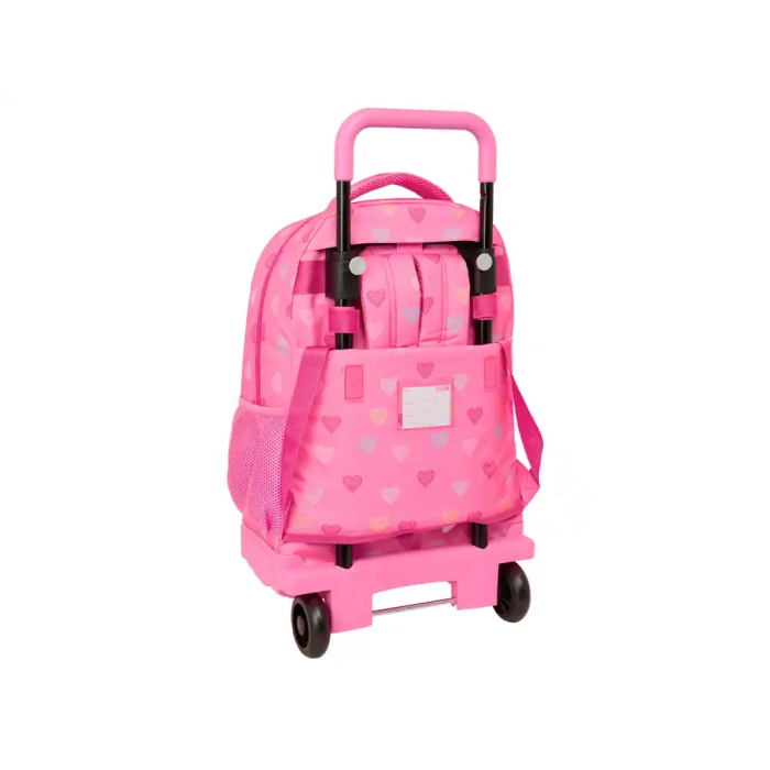 Safta Mochila Grande con Ruedas Compact Extraible Benetton Heart Escolar 450x330x220 mm 1