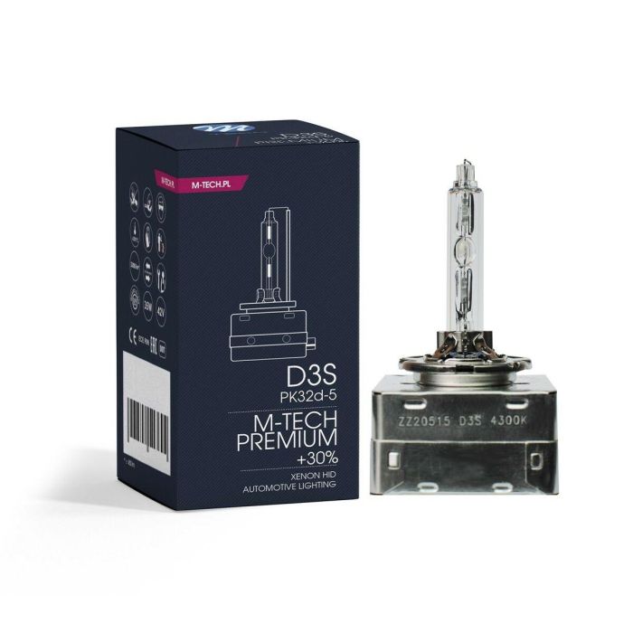 M-Tech MTECZMD3S43 Bombilla Xenón Premium D3S 4300K 35W – Para Faros Lenticulares, 30% Más Luz, Cristal Cuarzo, ECE M-Tech MTECZMD3S43 Bombilla Xenón Premium D3S 4300K 35W – Para Faros Lenticulares, 30% Más Luz, Cristal Cuarzo, ECE