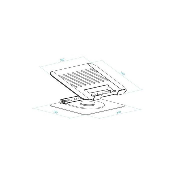 TooQ Soporte PH-DAFNE-S para Portátil/Tablet hasta 17" Plata 1 TooQ Soporte PH-DAFNE-S para Portátil/Tablet hasta 17" Plata 1