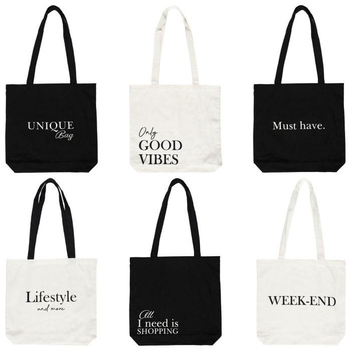 Bolsa Tote Bag 35X33 The Concept Factory cm TEXTOS  2