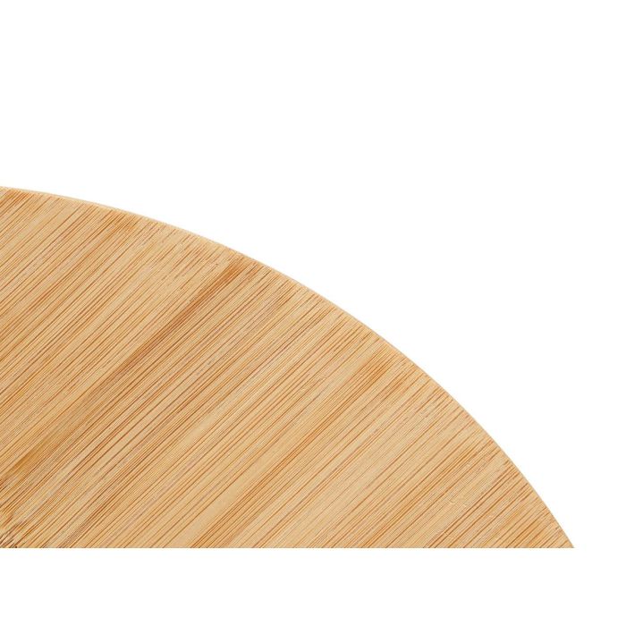 Kinvara Tabla Bambú Giratoria Natural 50x2.5x50 cm 3