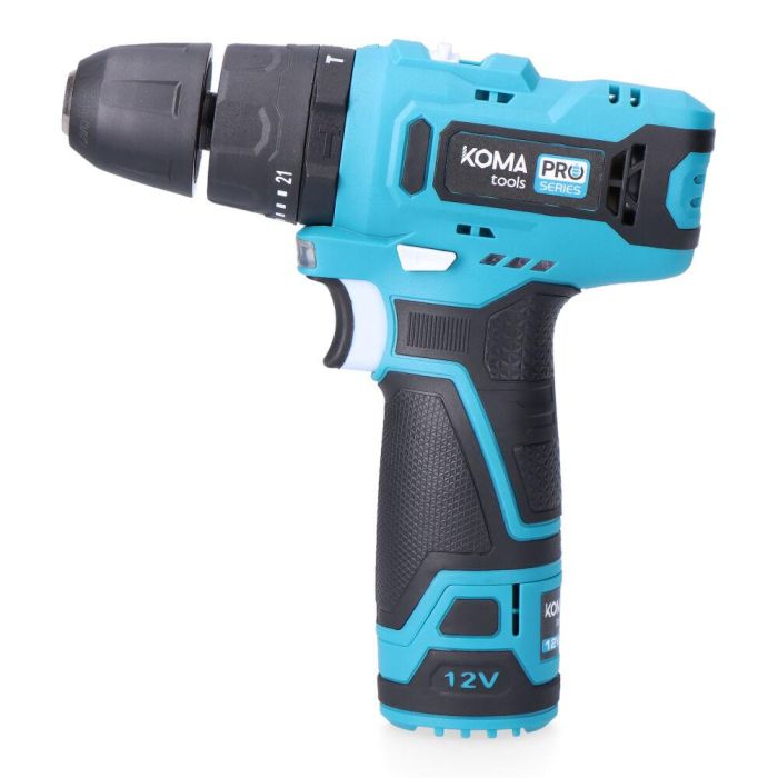 Set de taladro y accesorios Koma Tools 12 V 2