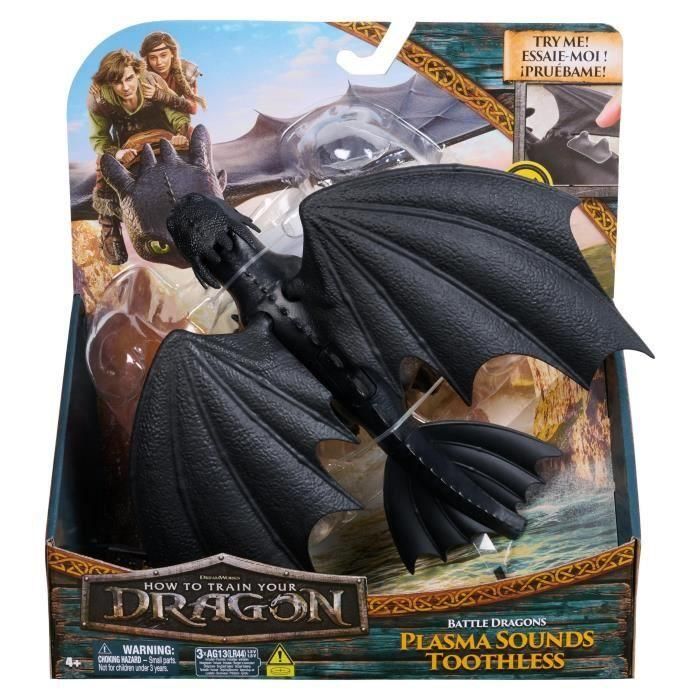 FIGURA DE DRAGÓN CON SONIDO SPIN MASTER 25 CM KROKMOU Dragones Película 4 FIGURA DE DRAGÓN CON SONIDO SPIN MASTER 25 CM KROKMOU Dragones Película 4