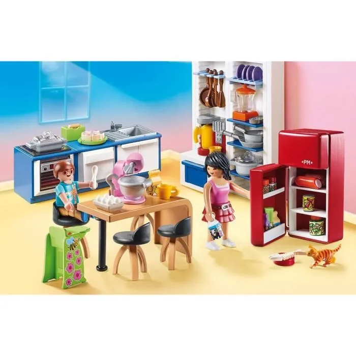 Playmobil 70206 Casa de Muñecas La Maison Traditionnelle Cocina Familiar Accesorios 2