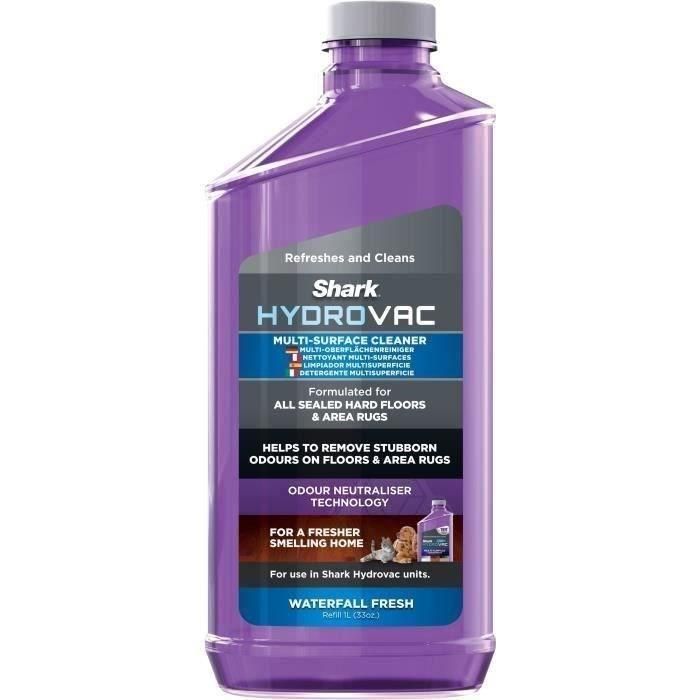 Recambio Limpiador - Shark HydroVac - Multisuperficie y Antiolor - 1 L - Compatible con Shark HydroVac WD210 WD110