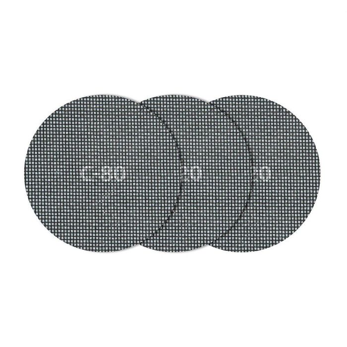 Wolfcraft 8464000 Pack 5 tejidos de rejilla adherentes carburo de silicio grano 80,120,220 Ø125mm