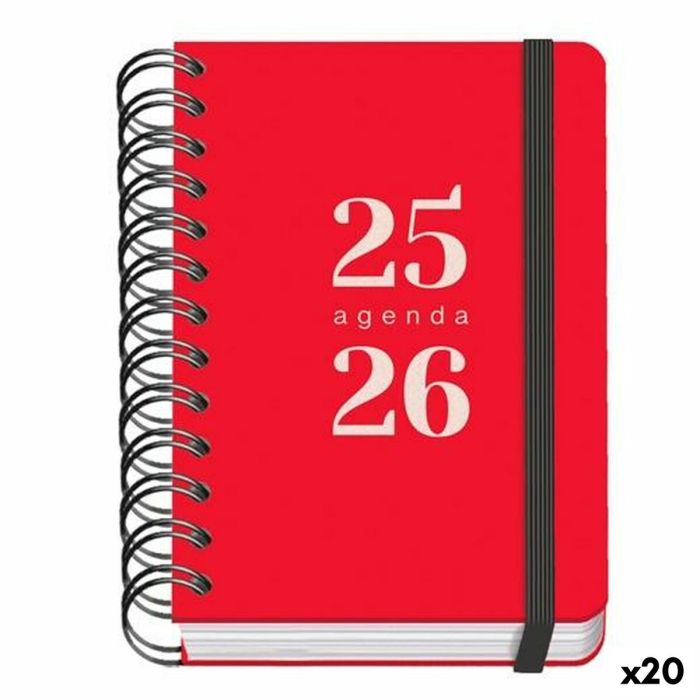 Agenda DOHE GRAMMAR Rojo A6 120 x 170 mm 2025-2026 (20 Unidades) 0 Agenda DOHE GRAMMAR Rojo A6 120 x 170 mm 2025-2026 (20 Unidades) 0