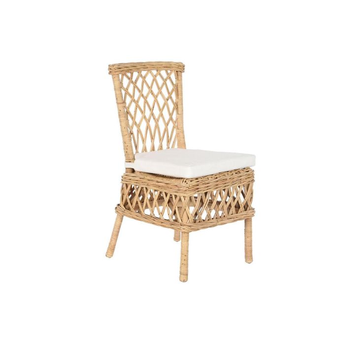 Silla Balines DKD Home Decor Natural Blanco 58 x 90 x 47 cm