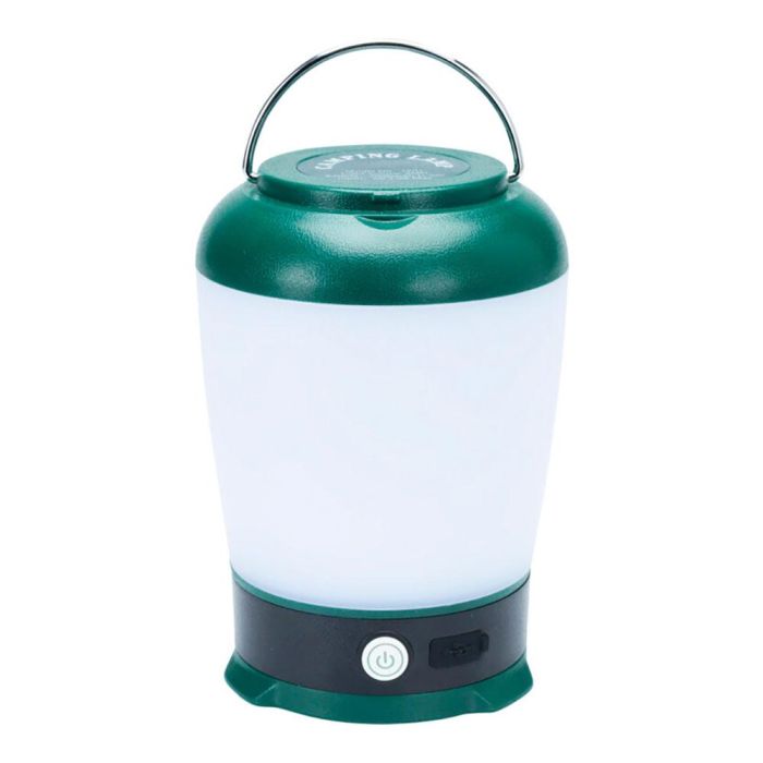 Farol led de camping, recargable, 3 modos, verde, 13 x 9 x 9 cm Farol led de camping, recargable, 3 modos, verde, 13 x 9 x 9 cm